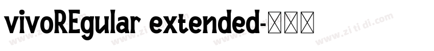 vivoREgular extended字体转换